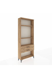 Arges Dolap 3 Raflı 2 Çekmeceli 88x30x221 Çam-Çam