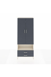 Arges Dolap 3 Raflı 2 Çekmeceli Tek Askılı 88x30x221 Aytaşı-Antrasit