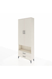Arges Dolap 4 Raflı 2 Çekmeceli 2 Kapaklı 88x30x221 Aytaşı-Aytaşı