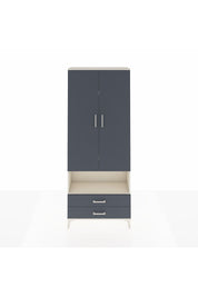 Arges Dolap 4 Raflı 2 Çekmeceli 2 Kapaklı 88x30x221 Aytaşı-Antrasit