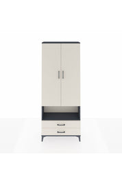 Arges Dolap 4 Raflı 2 Çekmeceli 2 Kapaklı 88x30x221 Antrasit-Aytaşı