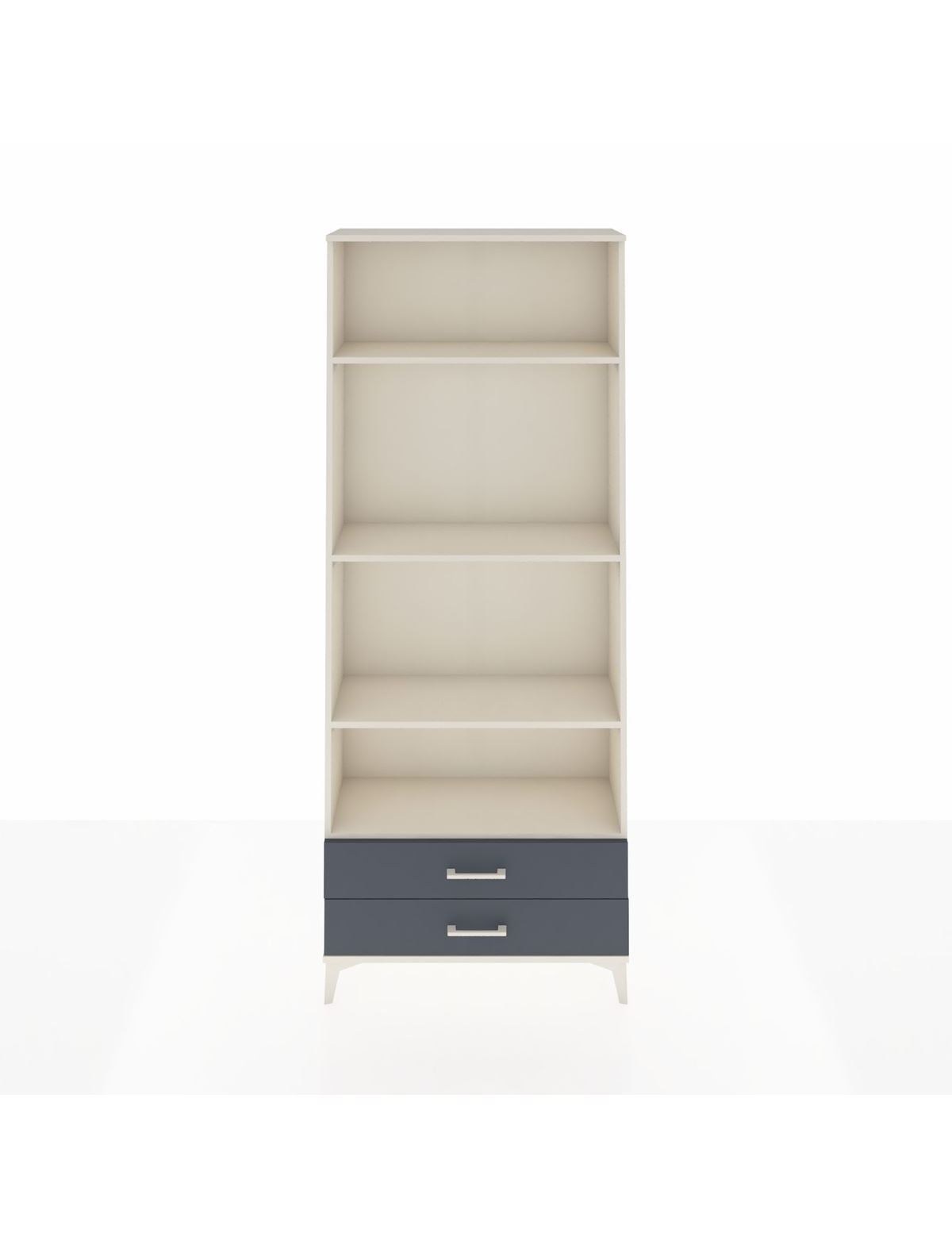 Arges Dolap 4 Raflı 2 Çekmeceli 88x30x221 Aytaşı-Antrasit