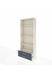 Arges Dolap 4 Raflı 2 Çekmeceli 88x30x221 Aytaşı-Antrasit