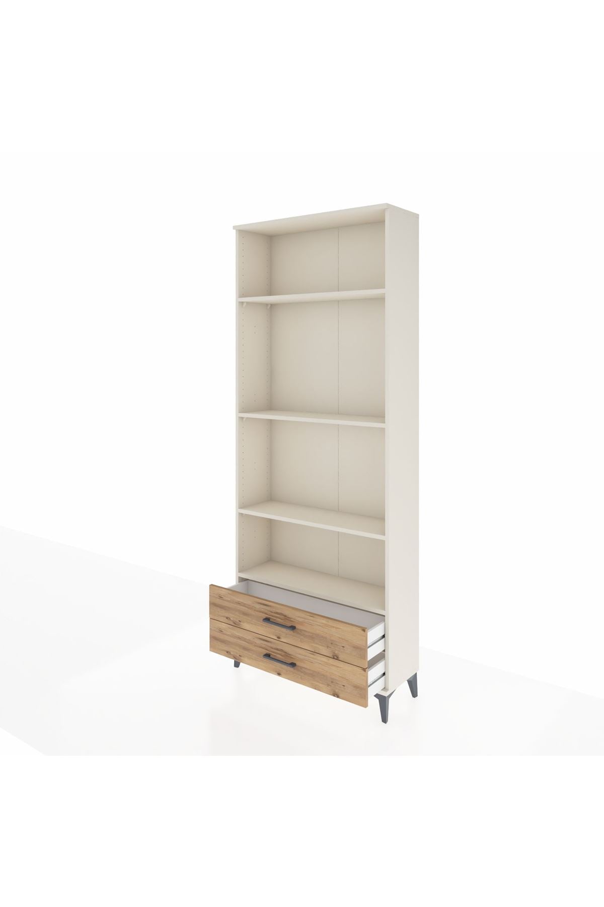 Arges Dolap 4 Raflı 2 Çekmeceli 88x30x221 Aytaşı-Çam