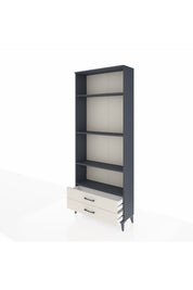 Arges Dolap 4 Raflı 2 Çekmeceli 88x30x221 Antrasit-Aytaşı