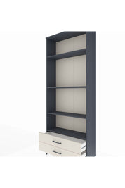 Arges Dolap 4 Raflı 2 Çekmeceli 88x30x221 Antrasit-Aytaşı