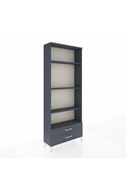 Arges Dolap 4 Raflı 2 Çekmeceli 88x30x221 Antrasit-Antrasit