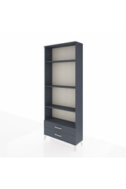 Arges Dolap 4 Raflı 2 Çekmeceli 88x30x221 Antrasit-Antrasit