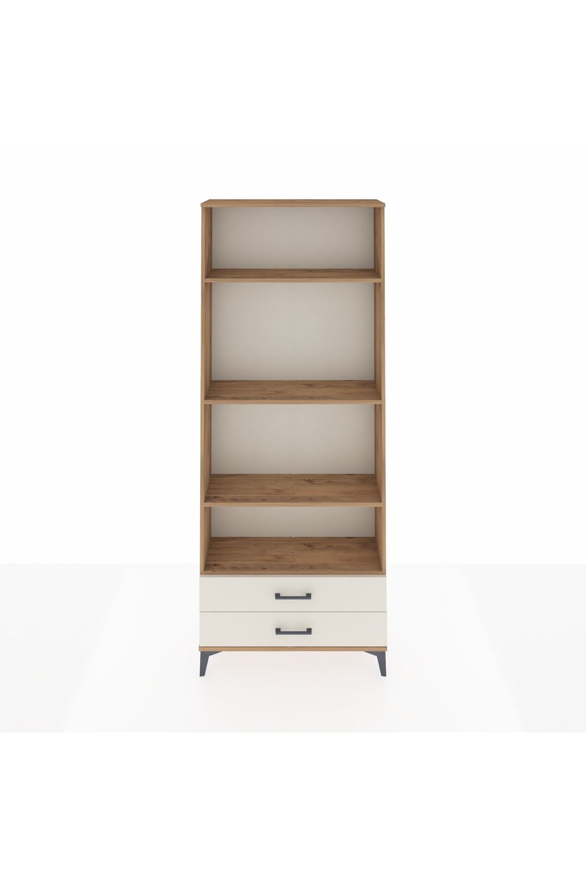 Arges Dolap 4 Raflı 2 Çekmeceli 88x30x221 Çam-Aytaşı