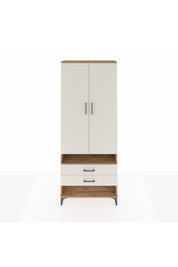 Arges Dolap 3 Raflı 2 Çekmeceli Tek Askılı 88x30x221 Çam-Aytaşı