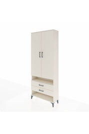 Arges Dolap 4 Raflı 2 Çekmeceli 2 Kapaklı 88x30x221 Aytaşı-Aytaşı