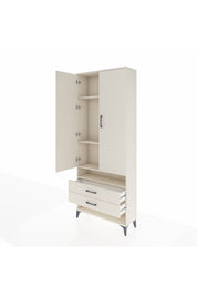 Arges Dolap 4 Raflı 2 Çekmeceli 2 Kapaklı 88x30x221 Aytaşı-Aytaşı