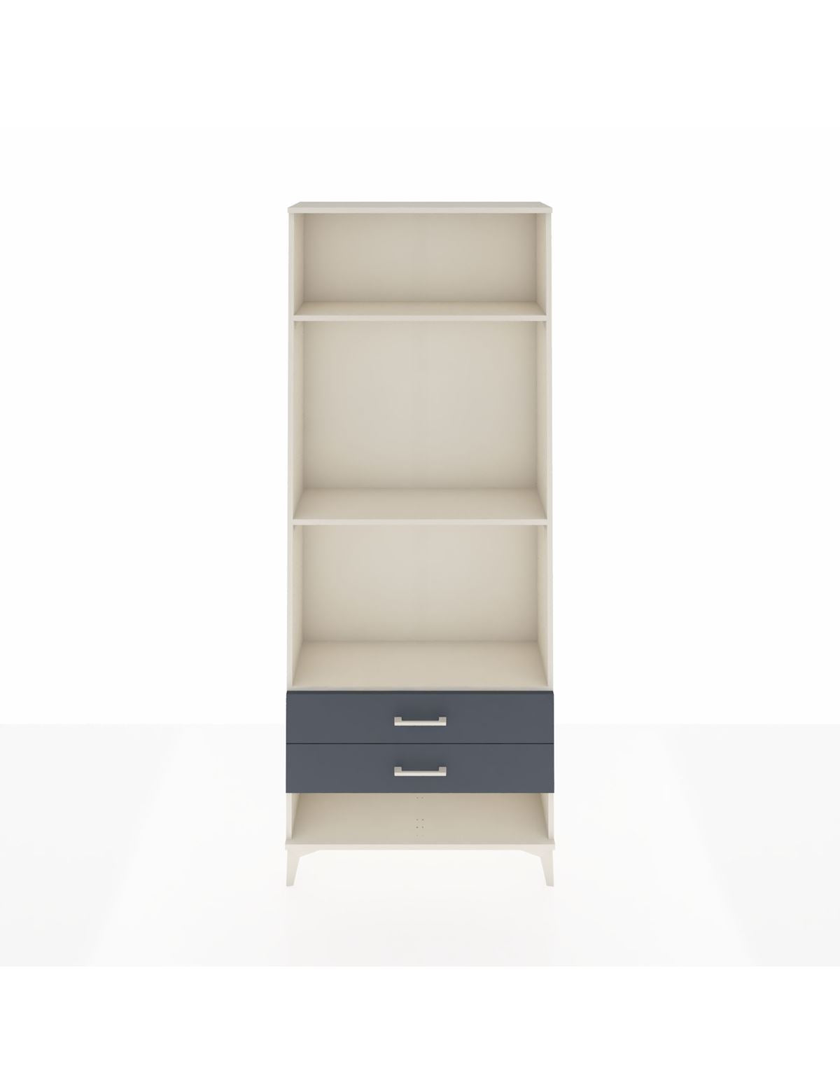 Arges Dolap 3 Raflı 2 Çekmeceli 88x30x221 Aytaşı-Antrasit