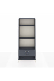 Arges Dolap 3 Raflı 2 Çekmeceli 88x30x221 Antrasit-Antrasit