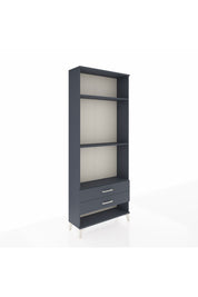 Arges Dolap 3 Raflı 2 Çekmeceli 88x30x221 Antrasit-Antrasit