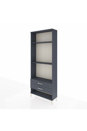 Arges Dolap 3 Raflı 2 Çekmeceli 88x30x221 Antrasit-Antrasit