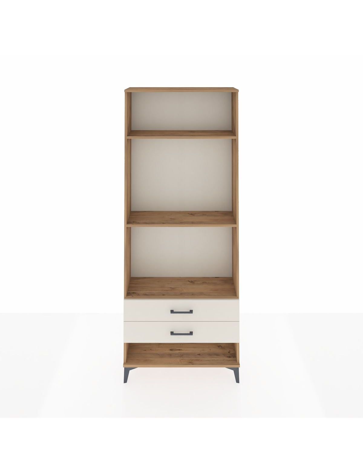 Arges Dolap 3 Raflı 2 Çekmeceli 88x30x221 Çam-Aytaşı