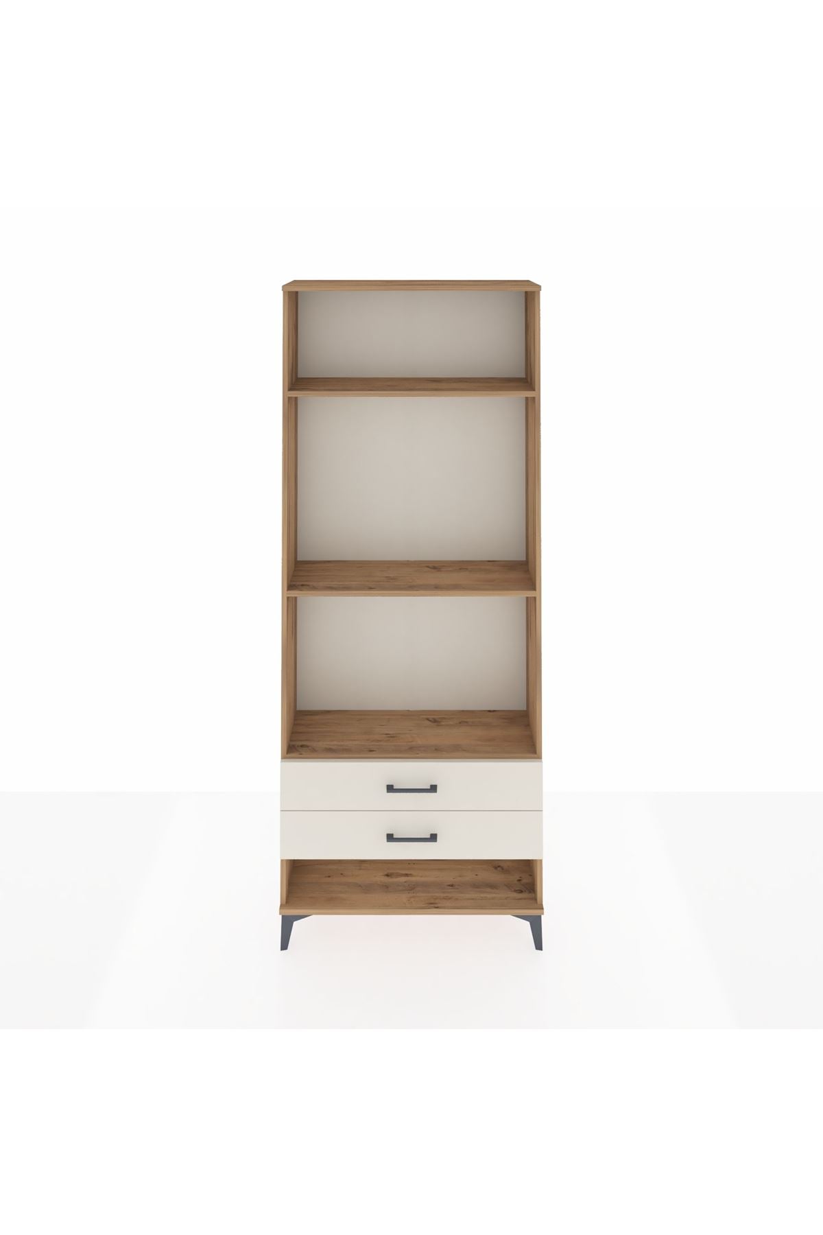 Arges Dolap 3 Raflı 2 Çekmeceli 88x30x221 Çam-Aytaşı