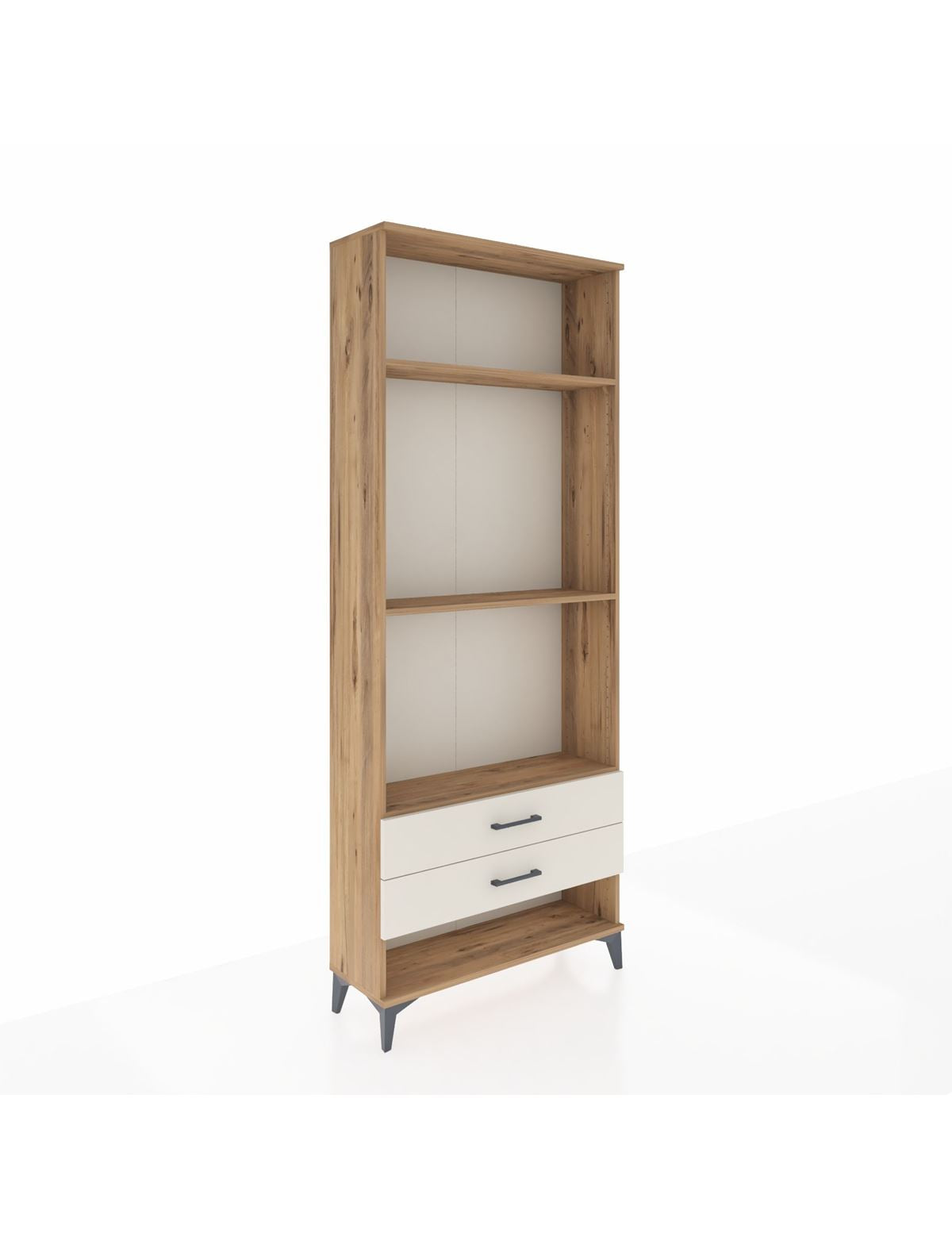 Arges Dolap 3 Raflı 2 Çekmeceli 88x30x221 Çam-Aytaşı