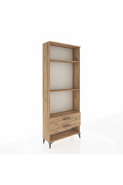 Arges Dolap 3 Raflı 2 Çekmeceli 88x30x221 Çam-Çam