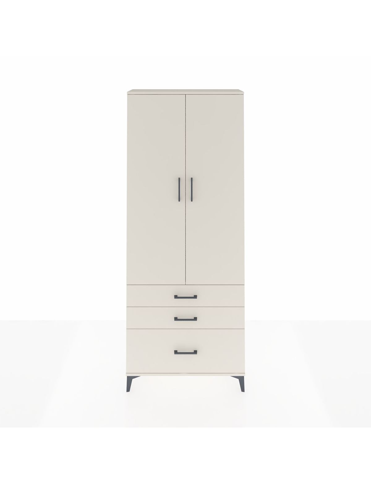 Arges Dolap 2 Raflı 3 Çekmeceli Tek Askılı 88x30x221 Aytaşı-Aytaşı