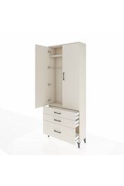 Arges Dolap 2 Raflı 3 Çekmeceli Tek Askılı 88x30x221 Aytaşı-Aytaşı