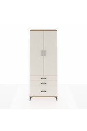 Arges Dolap 2 Raflı 3 Çekmeceli Tek Askılı 88x30x221 Çam-Aytaşı