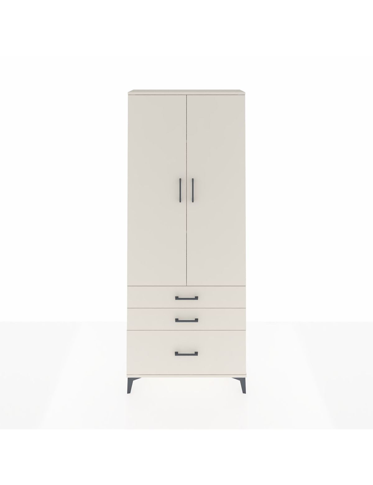 Arges Dolap 3 Raflı 3 Çekmeceli 2 Kapaklı 88x30x221 Aytaşı-Aytaşı