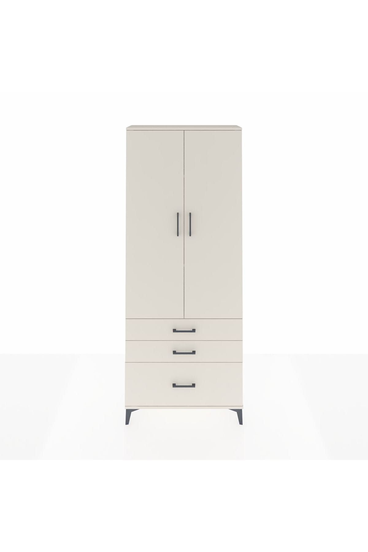 Arges Dolap 3 Raflı 3 Çekmeceli 2 Kapaklı 88x30x221 Aytaşı-Aytaşı