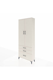 Arges Dolap 3 Raflı 3 Çekmeceli 2 Kapaklı 88x30x221 Aytaşı-Aytaşı