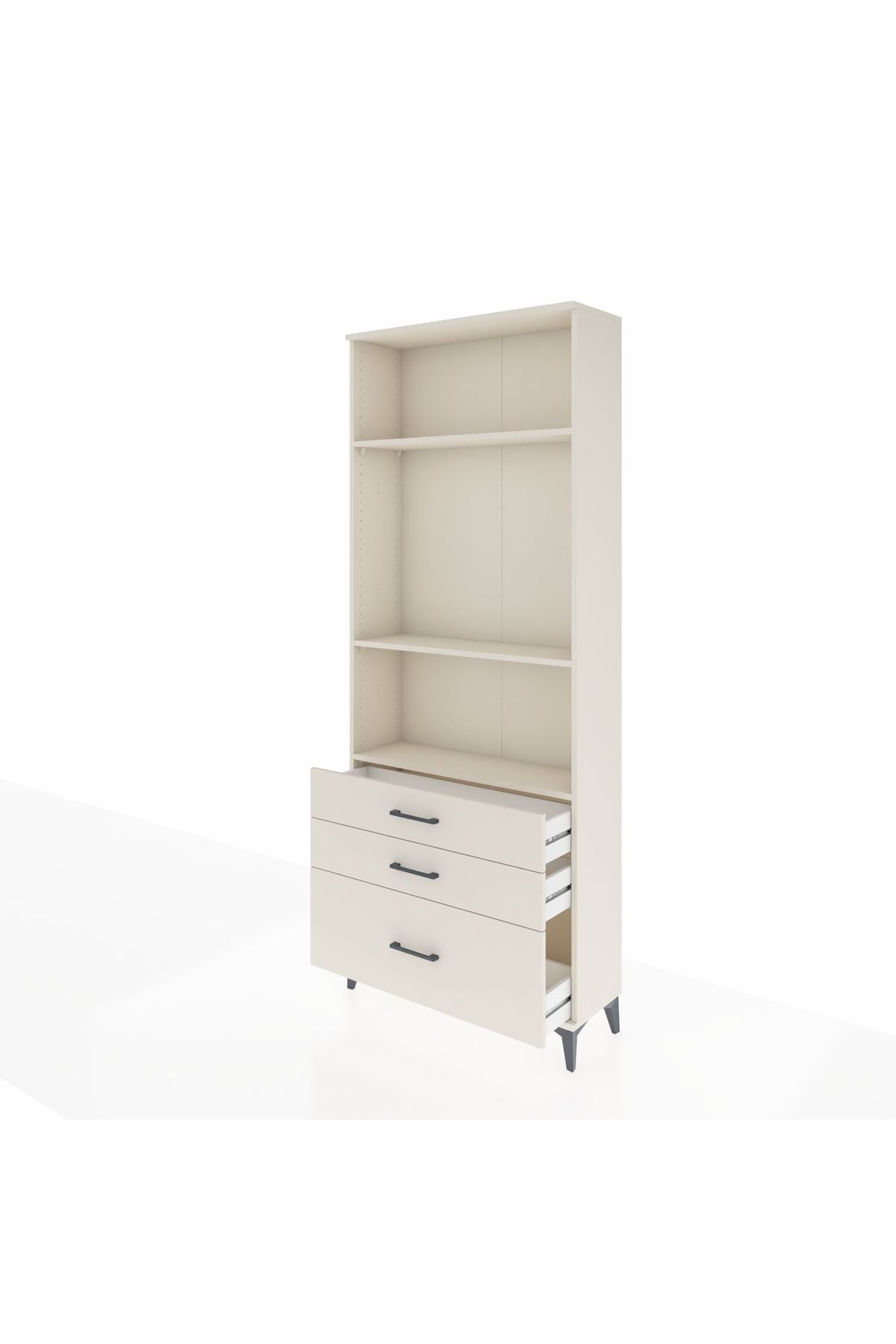 Arges Dolap 3 Raflı 3 Çekmeceli 88x30x221 Aytaşı-Aytaşı