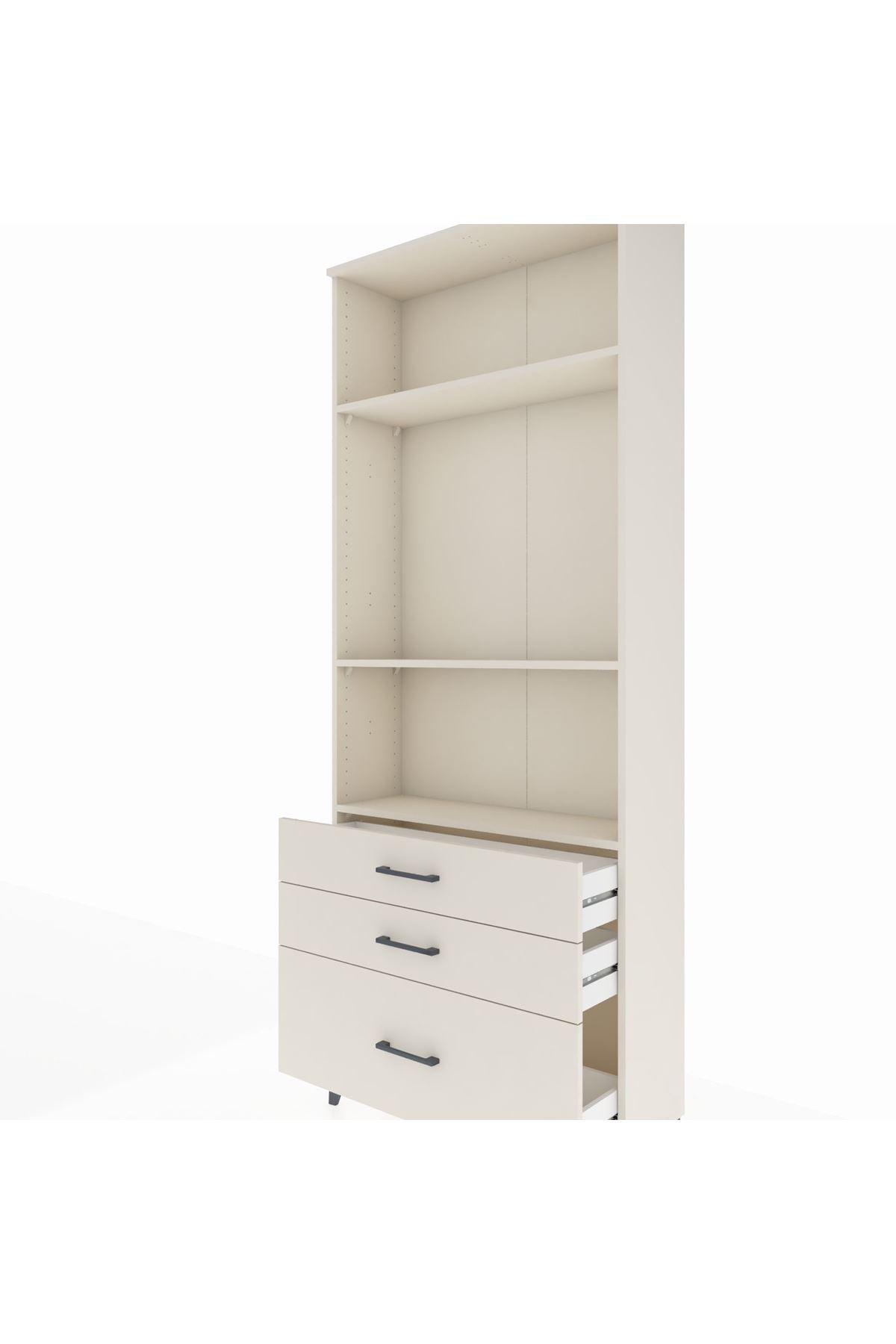 Arges Dolap 3 Raflı 3 Çekmeceli 88x30x221 Aytaşı-Aytaşı