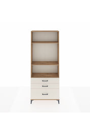Arges Dolap 3 Raflı 3 Çekmeceli 88x30x221 Çam-Aytaşı