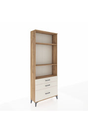 Arges Dolap 3 Raflı 3 Çekmeceli 88x30x221 Çam-Aytaşı