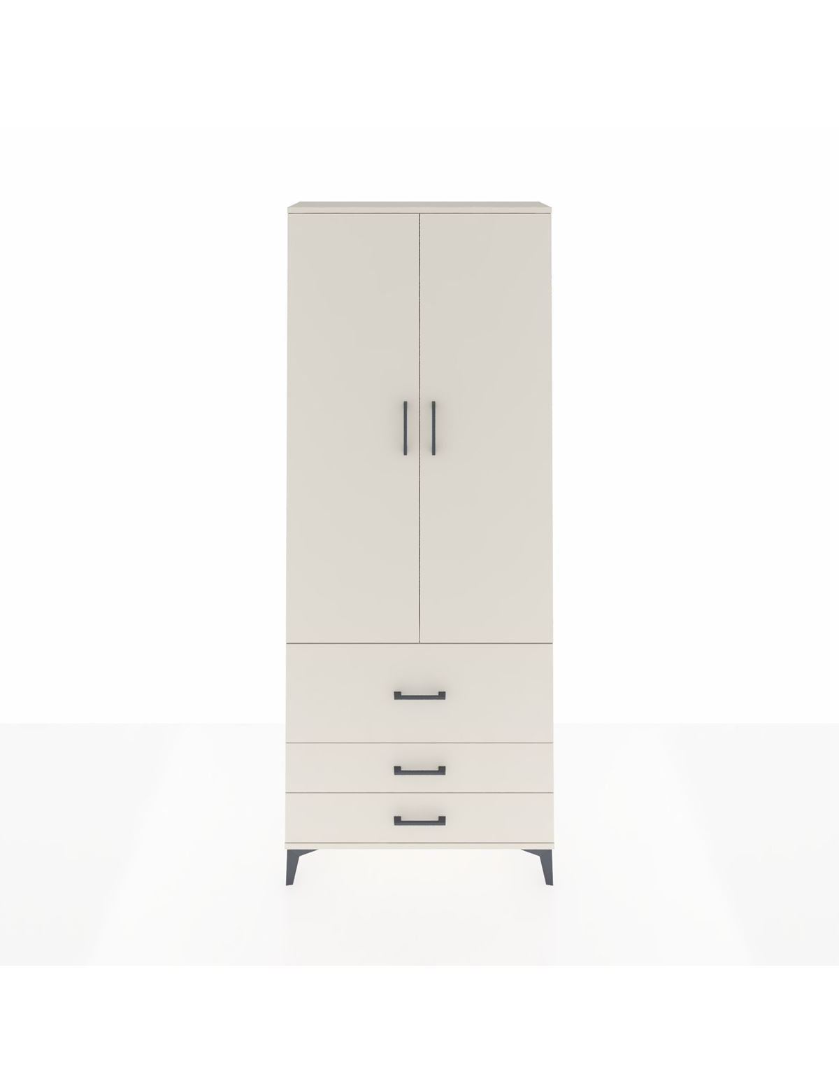 Arges Dolap 2 Raflı 3 Çekmeceli Tek Askılı 88x30x221 Aytaşı-Aytaşı