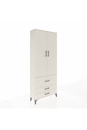 Arges Dolap 2 Raflı 3 Çekmeceli Tek Askılı 88x30x221 Aytaşı-Aytaşı