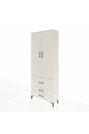 Arges Dolap 2 Raflı 3 Çekmeceli Tek Askılı 88x30x221 Aytaşı-Aytaşı