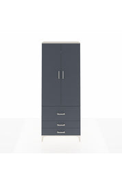 Arges Dolap 2 Raflı 3 Çekmeceli Tek Askılı 88x30x221 Aytaşı-Antrasit