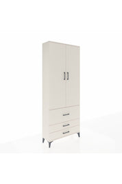 Arges Dolap 3 Raflı 3 Çekmeceli 2 Kapaklı 88x30x221 Aytaşı-Aytaşı