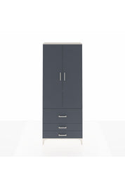 Arges Dolap 3 Raflı 3 Çekmeceli 2 Kapaklı 88x30x221 Aytaşı-Antrasit