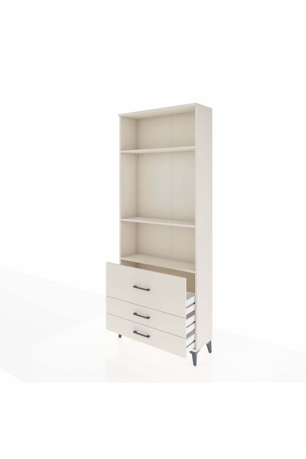 Arges Dolap 3 Raflı 3 Çekmeceli 88x30x221 Aytaşı-Aytaşı