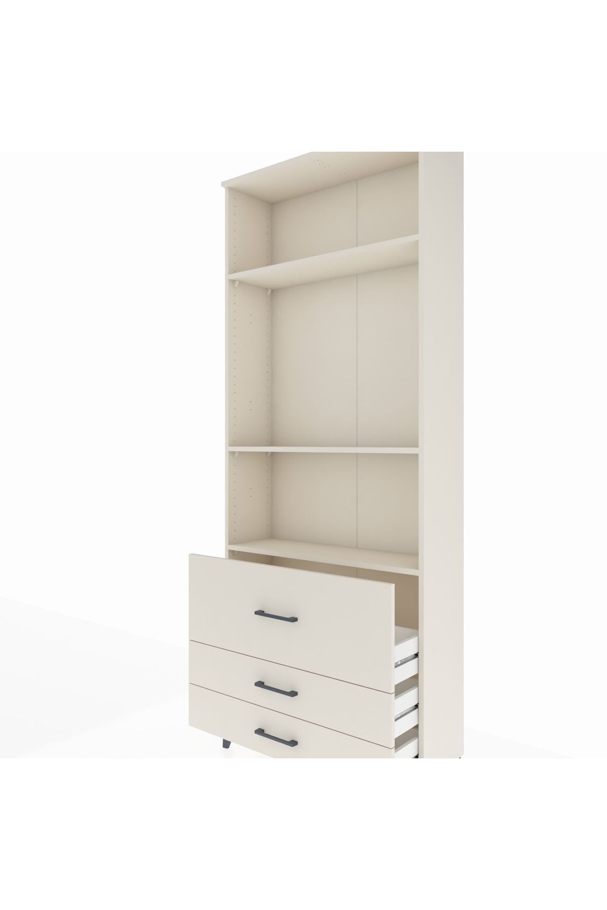 Arges Dolap 3 Raflı 3 Çekmeceli 88x30x221 Aytaşı-Aytaşı