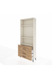 Arges Dolap 3 Raflı 3 Çekmeceli 88x30x221 Aytaşı-Çam