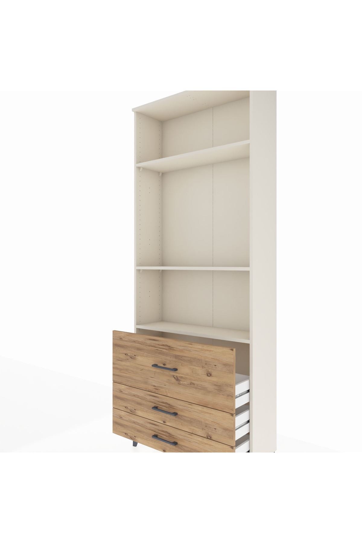 Arges Dolap 3 Raflı 3 Çekmeceli 88x30x221 Aytaşı-Çam