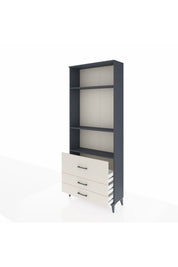 Arges Dolap 3 Raflı 3 Çekmeceli 88x30x221 Antrasit-Aytaşı