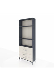 Arges Dolap 3 Raflı 3 Çekmeceli 88x30x221 Antrasit-Aytaşı