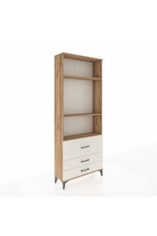Arges Dolap 3 Raflı 3 Çekmeceli 88x30x221 Çam-Aytaşı