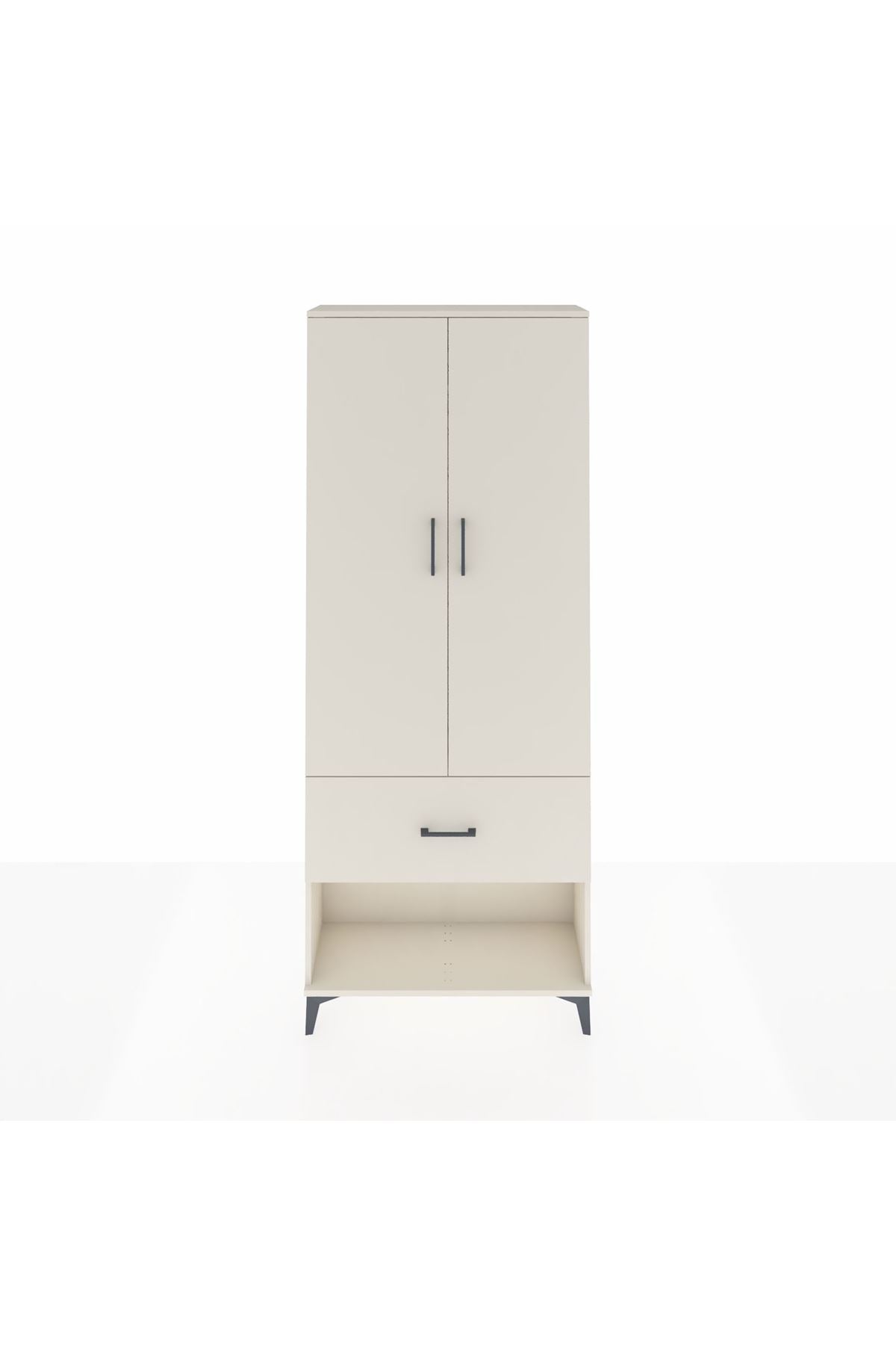 Arges Dolap 2 Raflı Tek Çekmeceli Tek Askılı 88x30x221 Aytaşı-Aytaşı