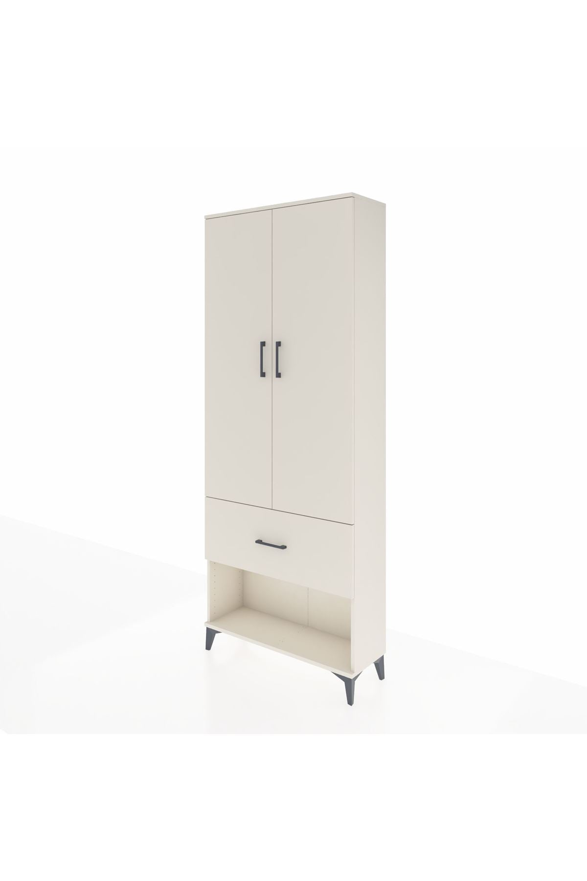 Arges Dolap 2 Raflı Tek Çekmeceli Tek Askılı 88x30x221 Aytaşı-Aytaşı