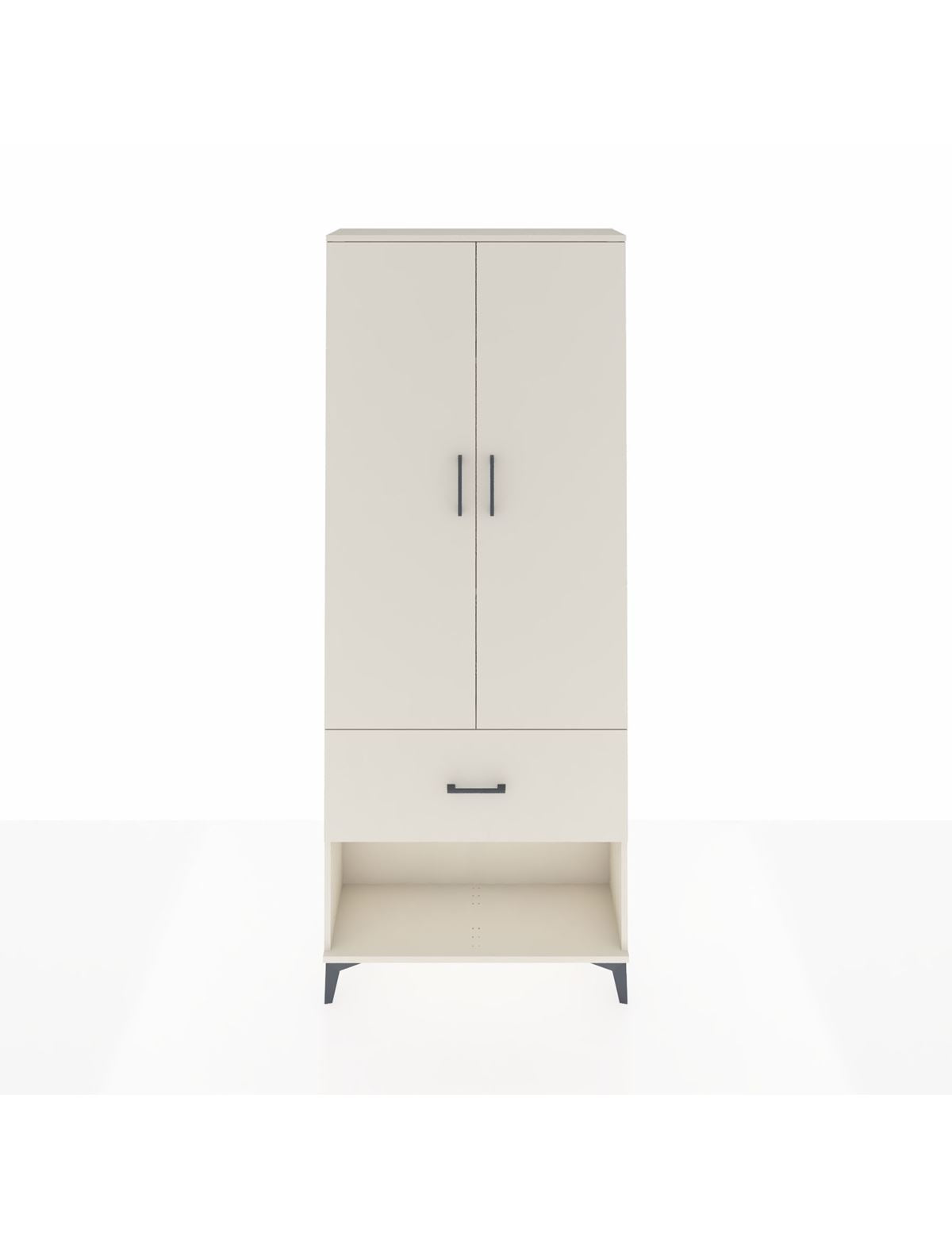 Arges Dolap 3 Raflı Tek Çekmeceli 2 Kapaklı 88x30x221 Aytaşı-Aytaşı